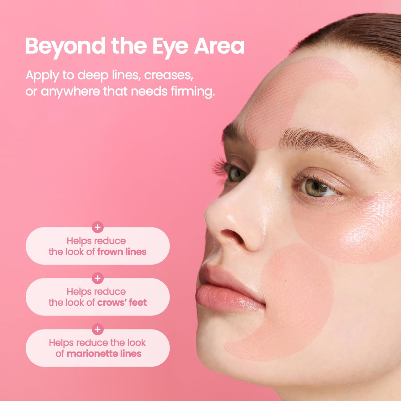 Hydrogel Eye Patches for under Eye - Collagen Peptide, anti Wrinkle & Fine Lines (60 Count)